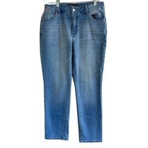 D. Jeans Women's Light Wash Stretch‎ Skinny Jeans Size 10 Inseam 26"